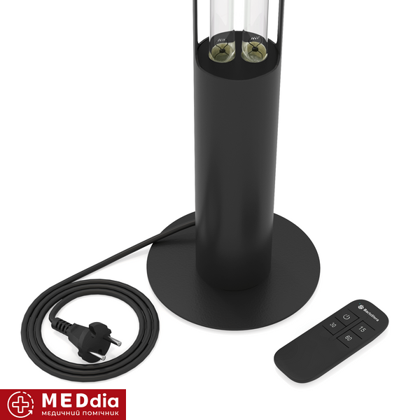 Бактерицидний опромінювач BactoSfera 360&deg; U95 +100% RC-TIMER Black (1773) 1773 фото