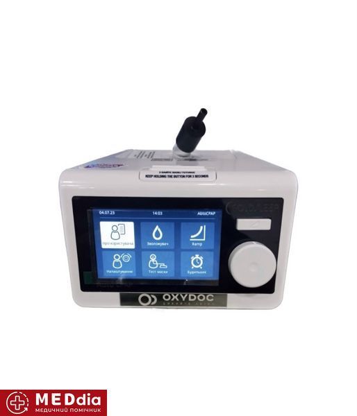 Апарат неінвазивної вентиляції OXYDOC CPAP/BіPAP/ST з маскою розмір M і зволожувачем (Туреччина) 82192658 фото