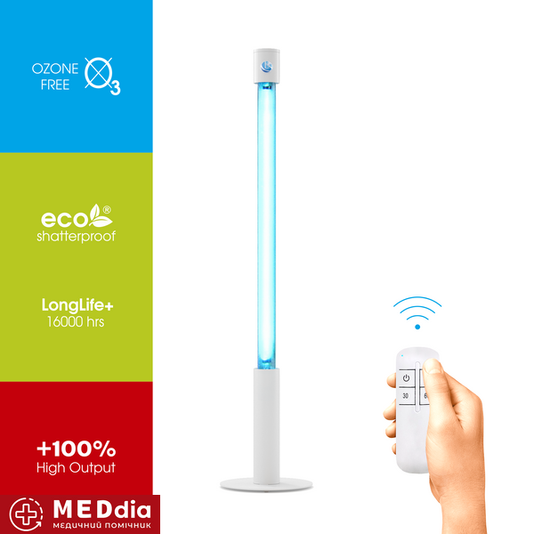 Бактерицидний опромінювач BactoSfera 360&deg; 25 ECO RC-TIMER + 100% White (1741) 1741 фото